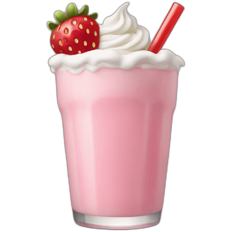 Strawberry shake emoji