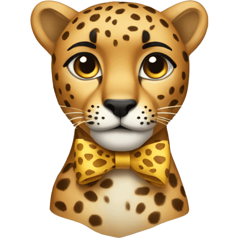 Cheetah  bow emoji