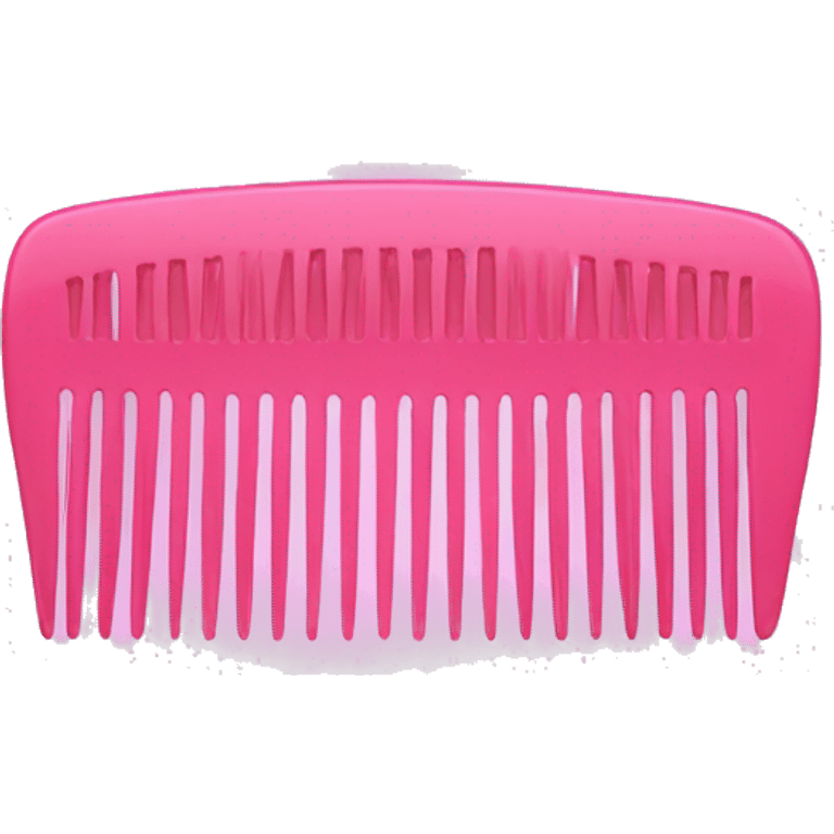 Pink comb emoji