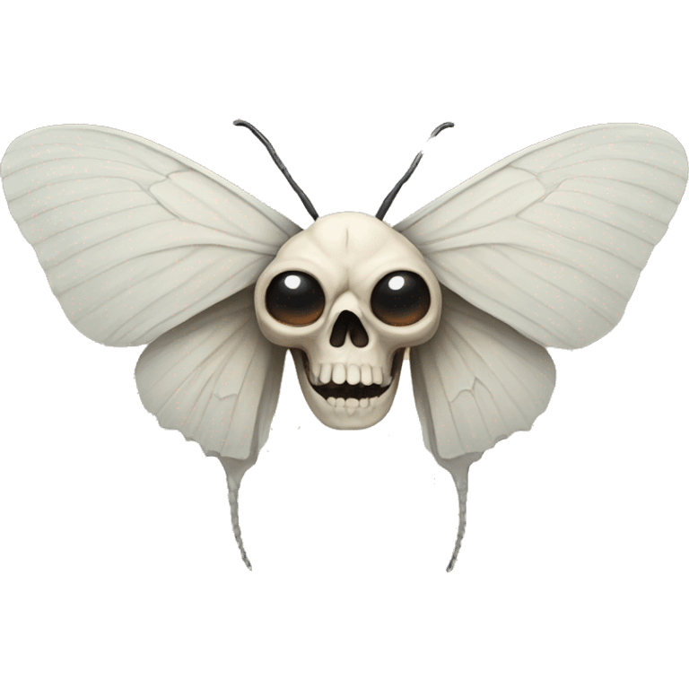 Skull moth emoji