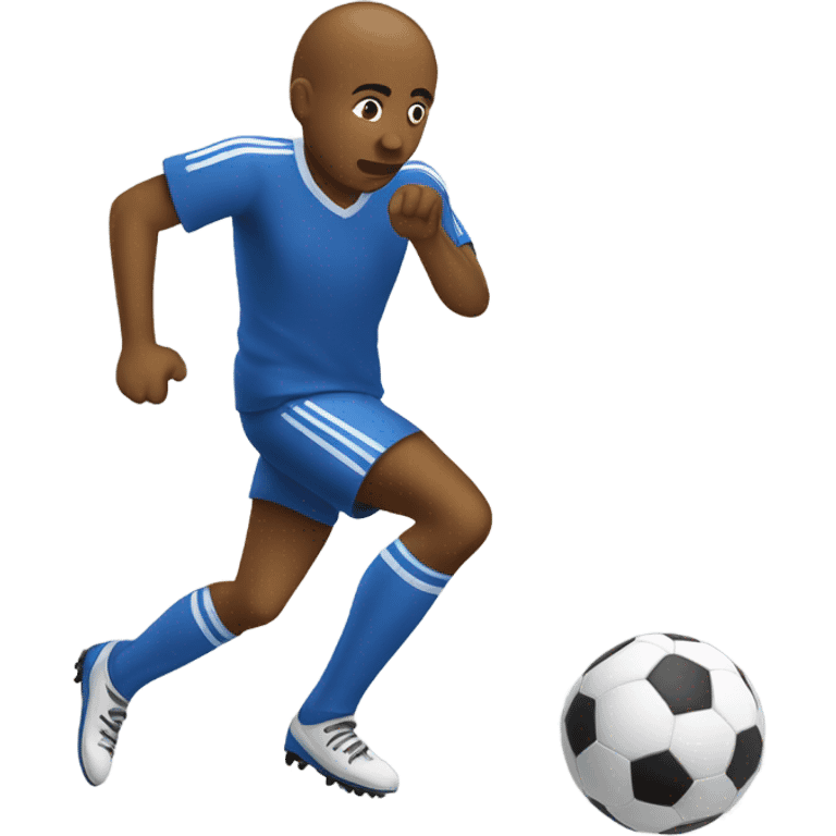 Person dribbling a soccer ball emoji