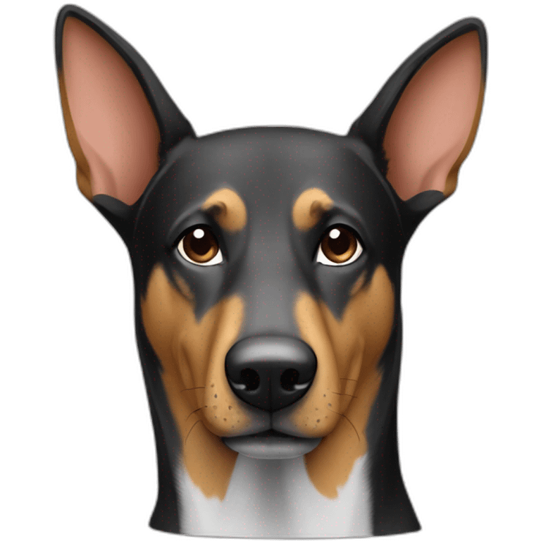 coonhound and German shepherd mix dog profile emoji