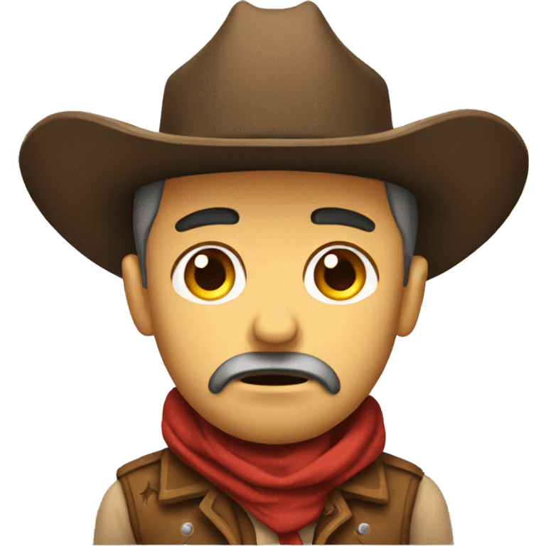 Sad cowboy emoji