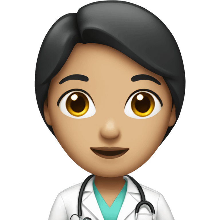 nurse with black hair emoji