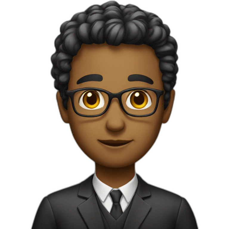 Young professor emoji