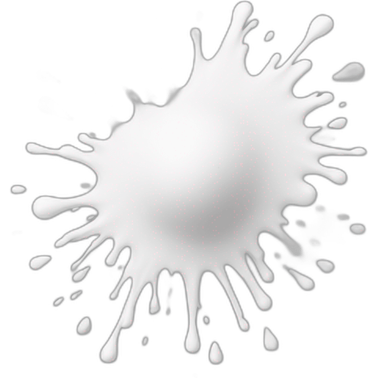 white paint splash emoji