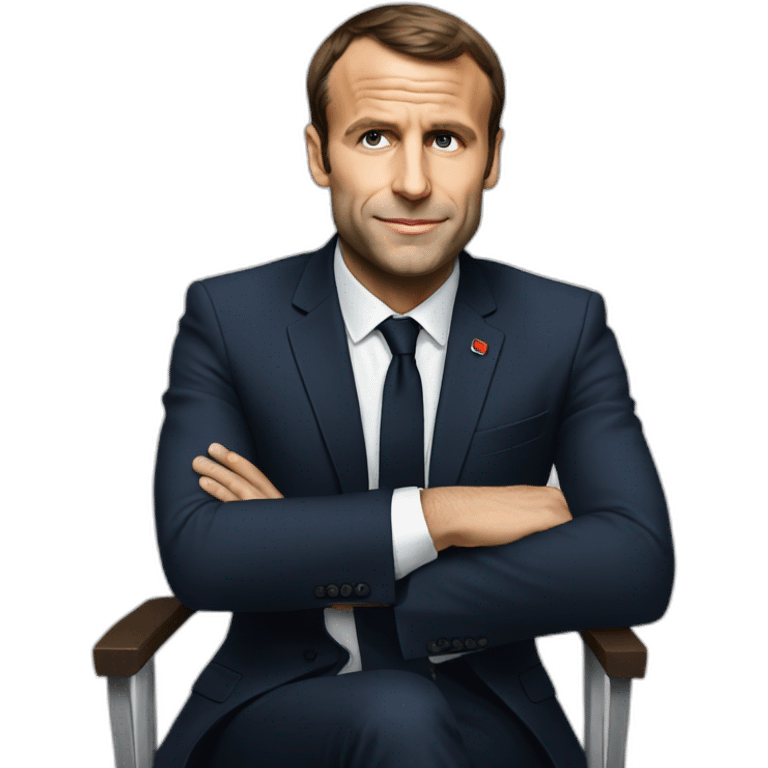 Macron assis emoji