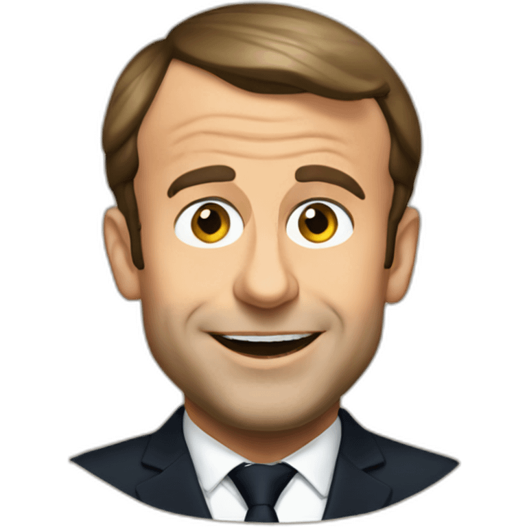 Emmanuel Macron face emoji