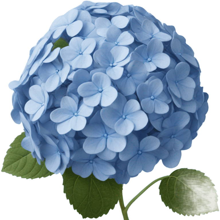 blue hydrangea  emoji