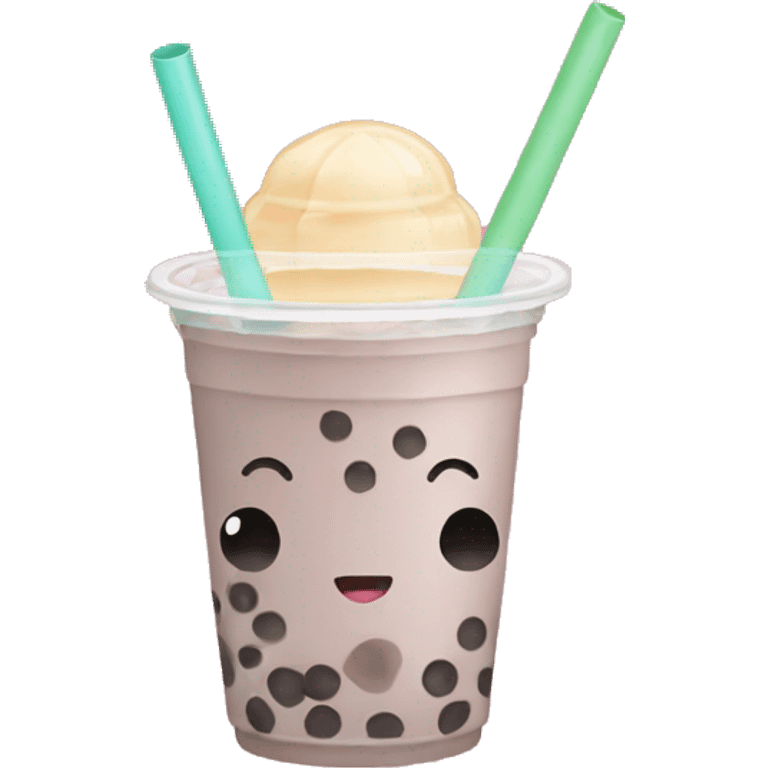 Bubble tea cute emoji