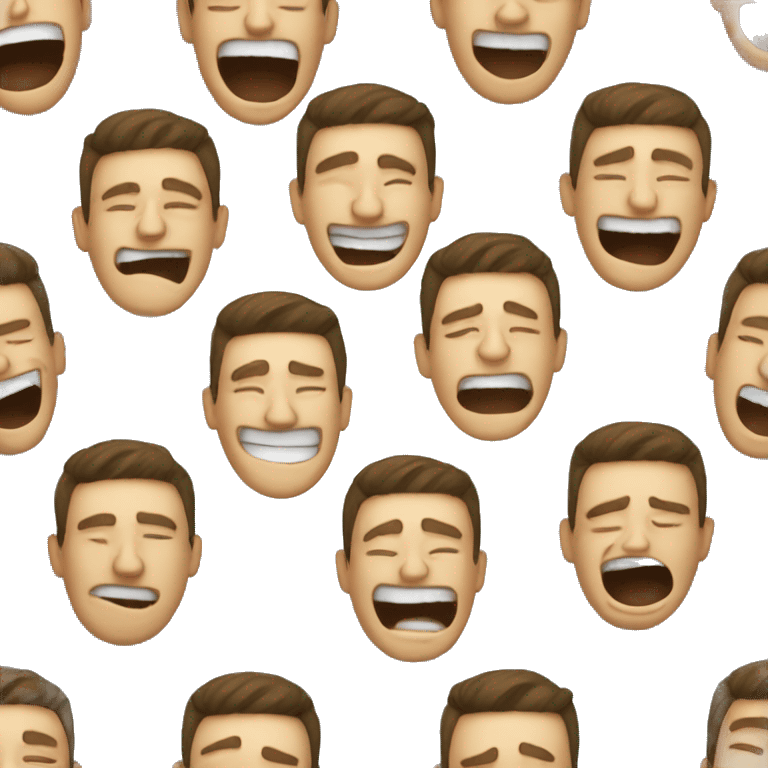 Guy laughing and crying  emoji