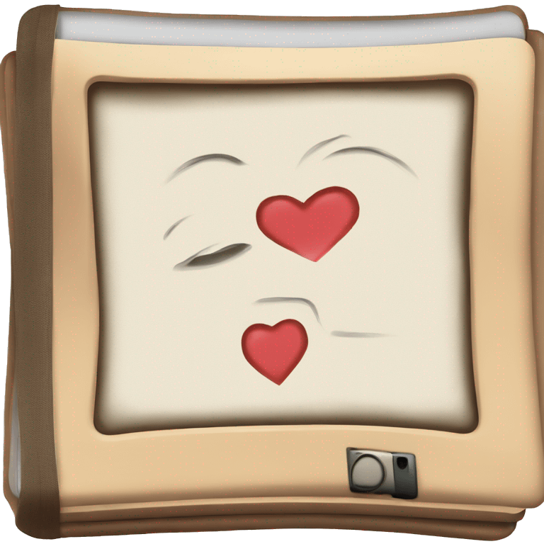 Kindle with romance on screen emoji