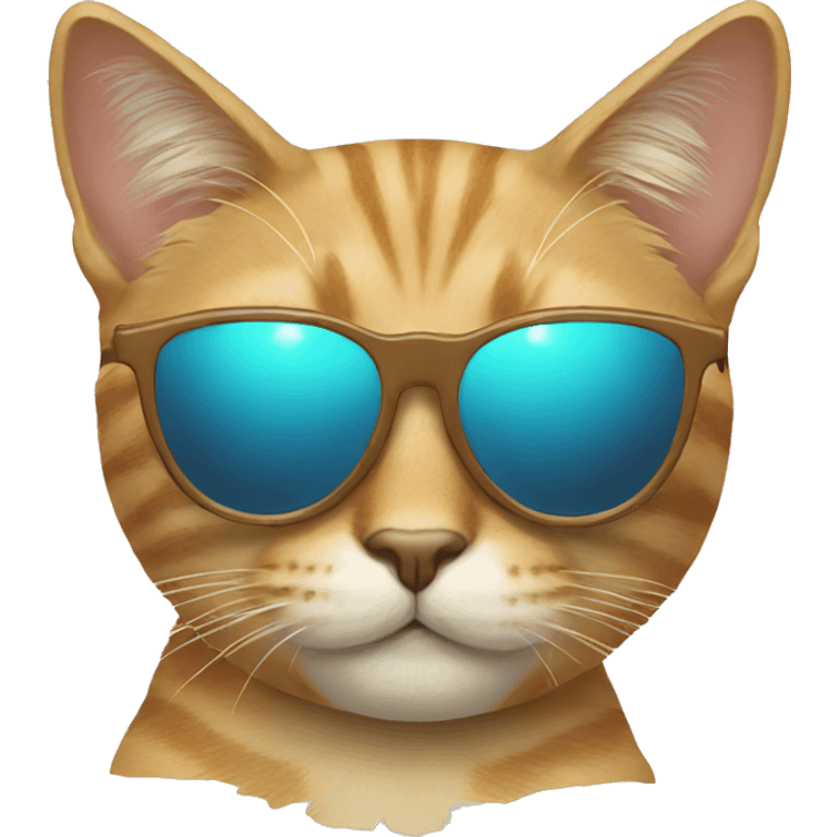 a cat with sun glasses emoji