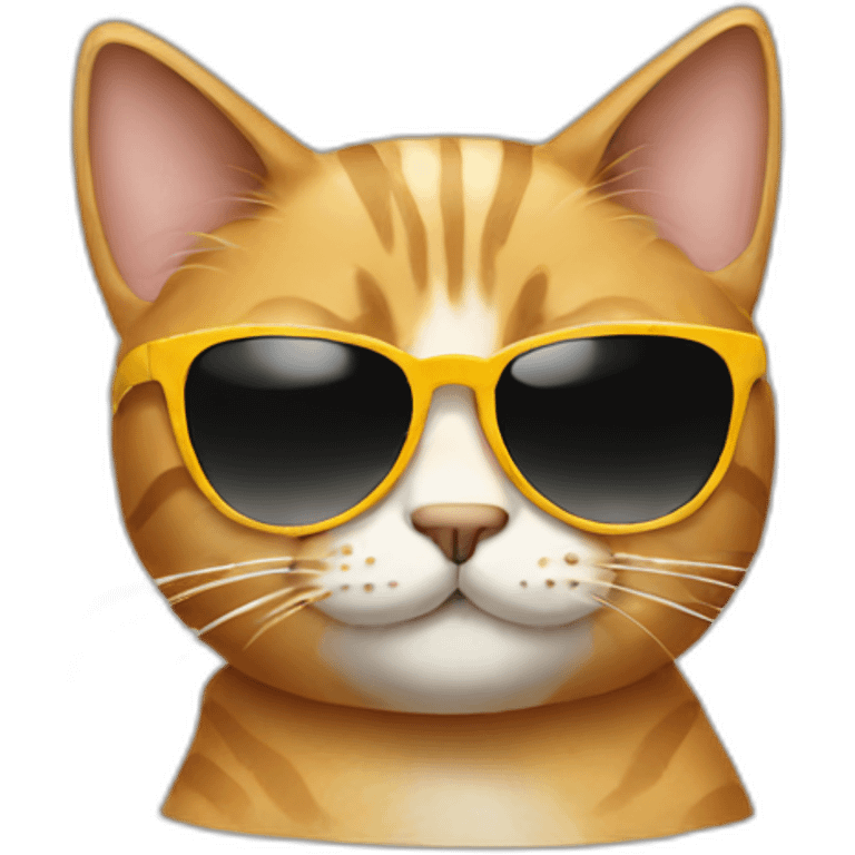 Cat with sunglasses emoji