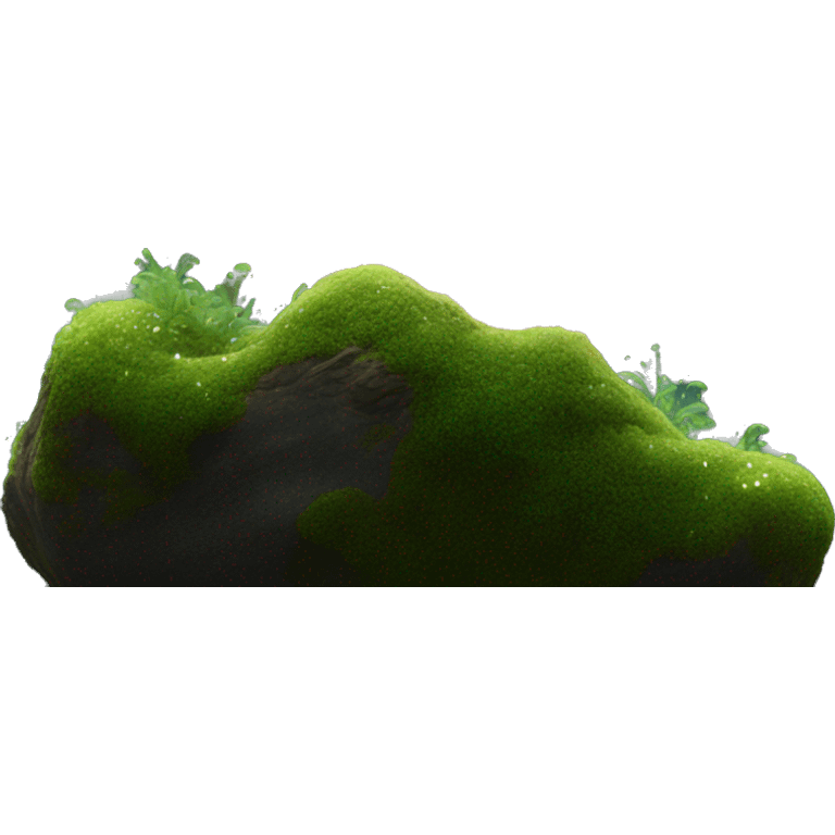 Sparkling glittering galactic nebula moss emoji