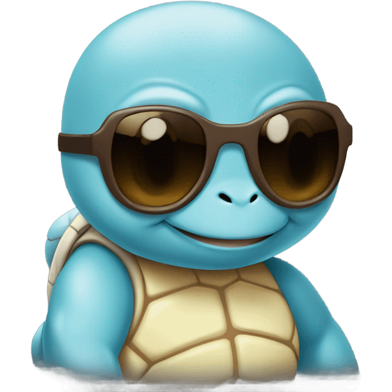 Squirtle wearing sunglasses emoji