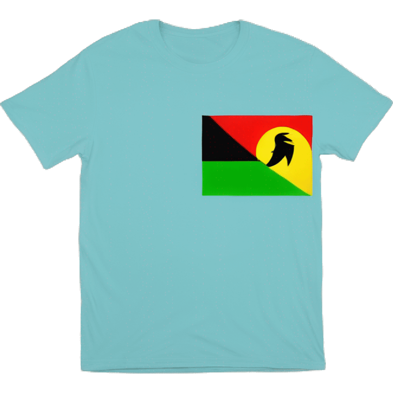 country angola flag on t-shirt emoji