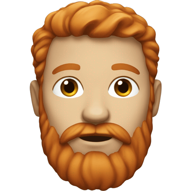 White male red beard  emoji