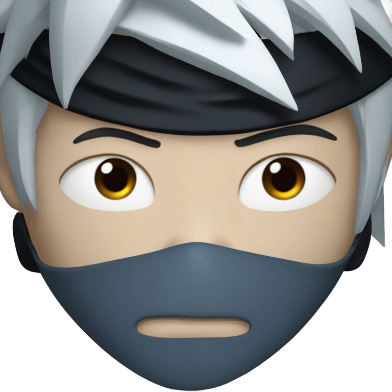 Kakashi Black Hair sharingan emoji