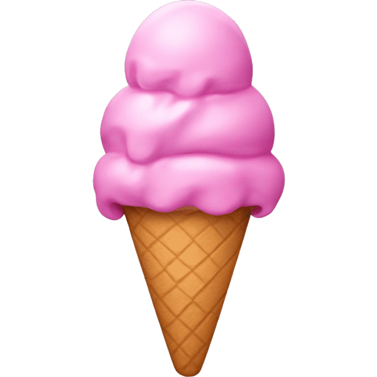 Pink ice-cream  emoji