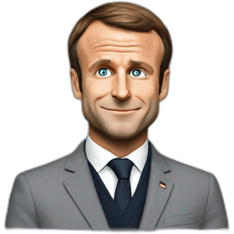 Emmanuel Macron is a jerk emoji