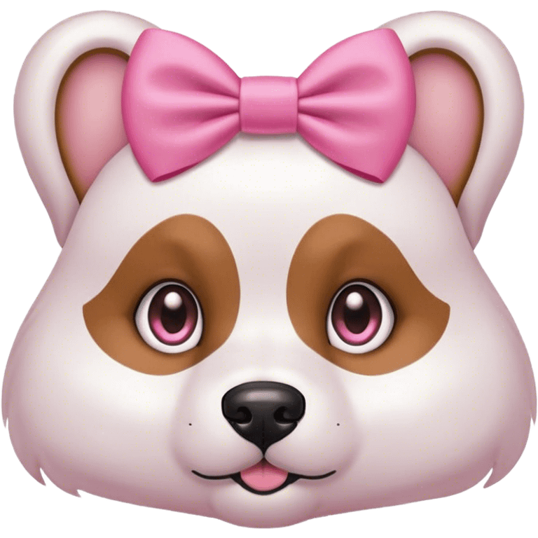 dog with a pink bow emoji