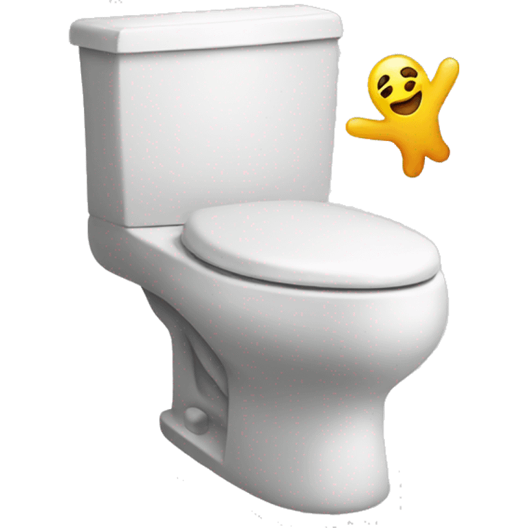 flying toilet emoji