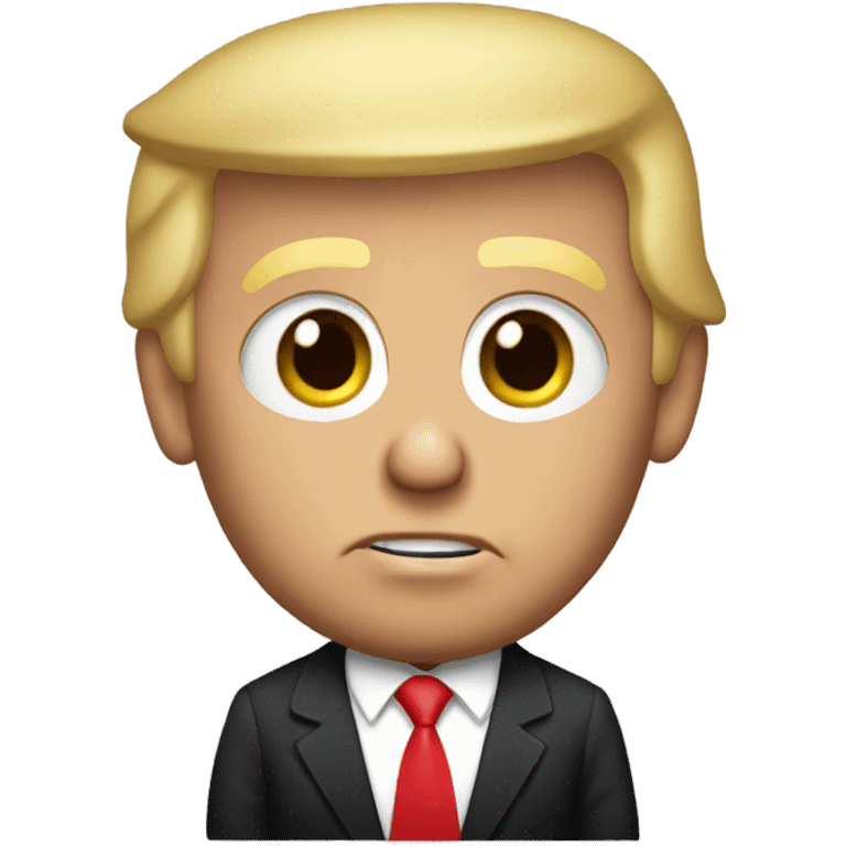 Donald trump sitting down  emoji