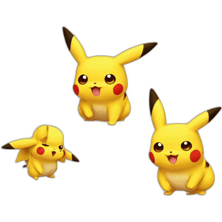 Pikachu with fumbles emoji