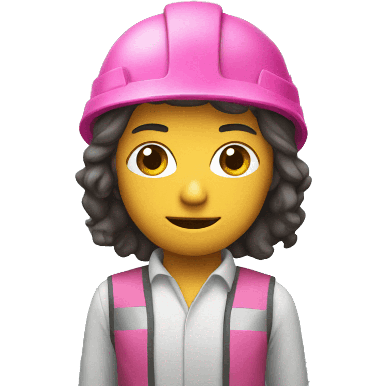 Got engineering with pink helmet  emoji