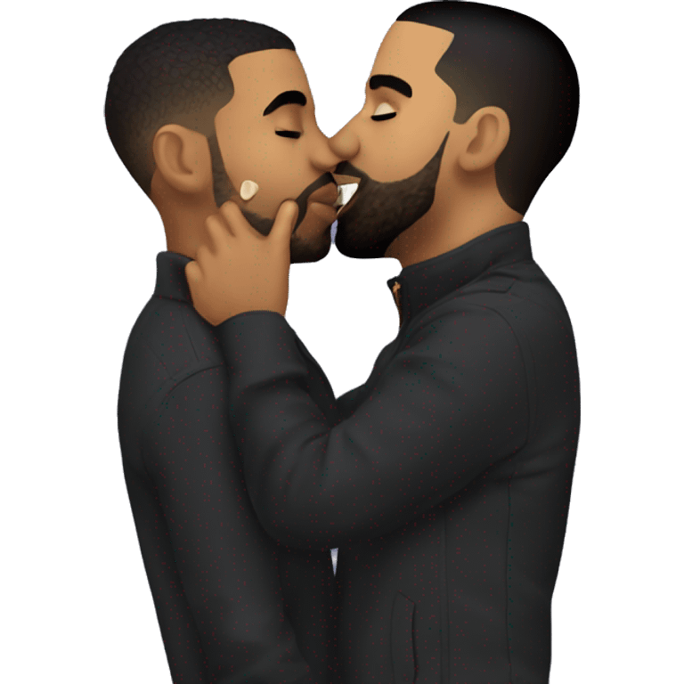 Drake-kissing Drake emoji