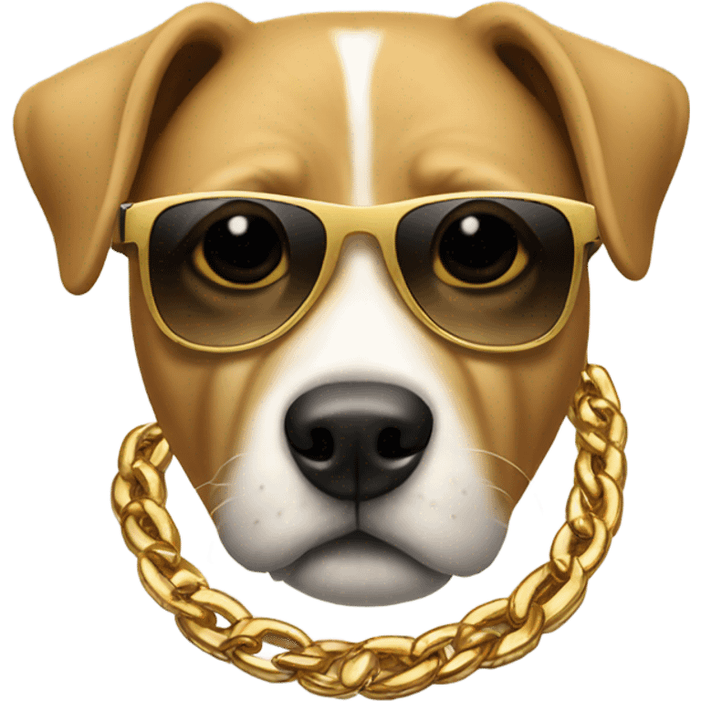 Dog thug life emoji