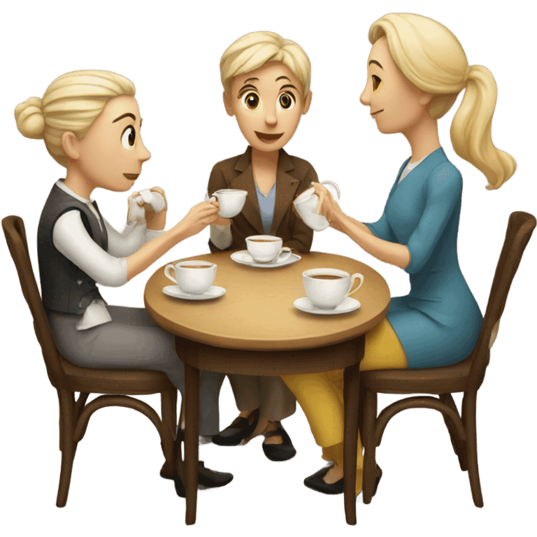 Tea-time-gossip emoji