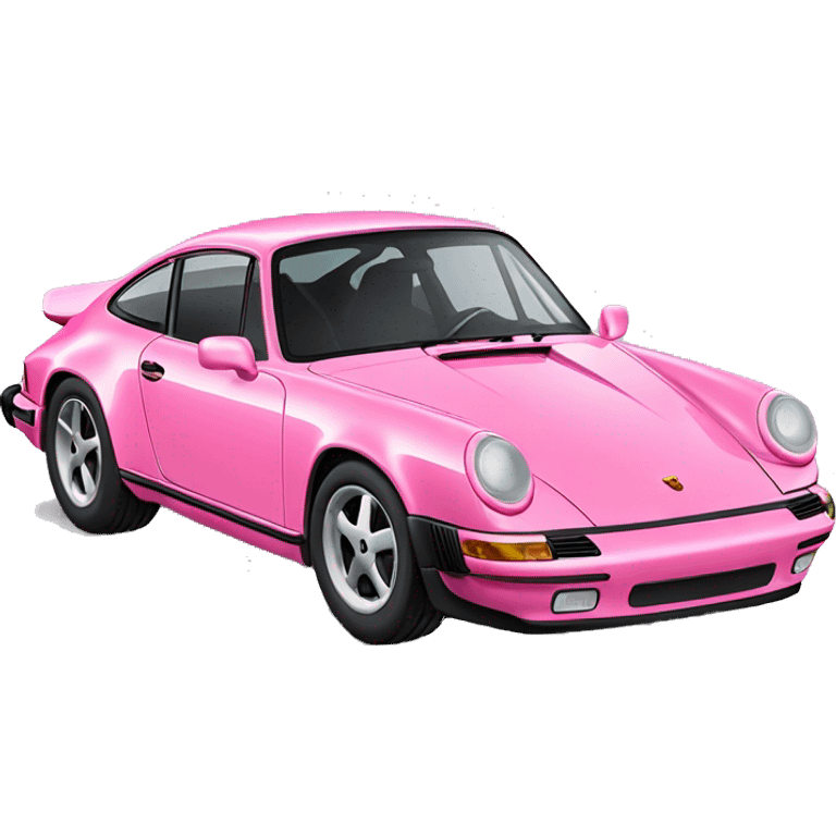 a pink porsche 911 emoji