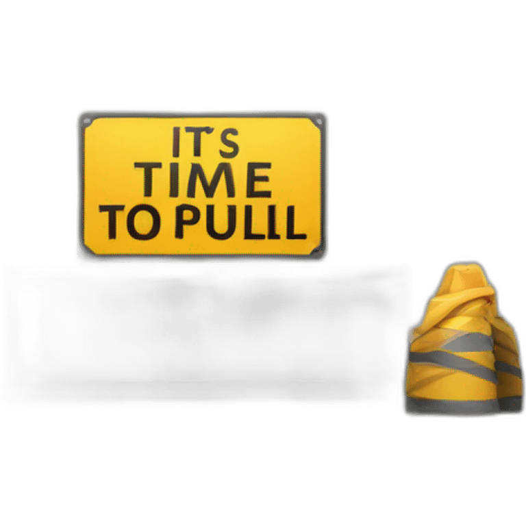 Sign : it’s time to pull ! emoji