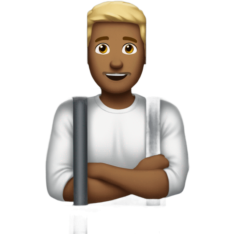 A guy in a prison cell  emoji