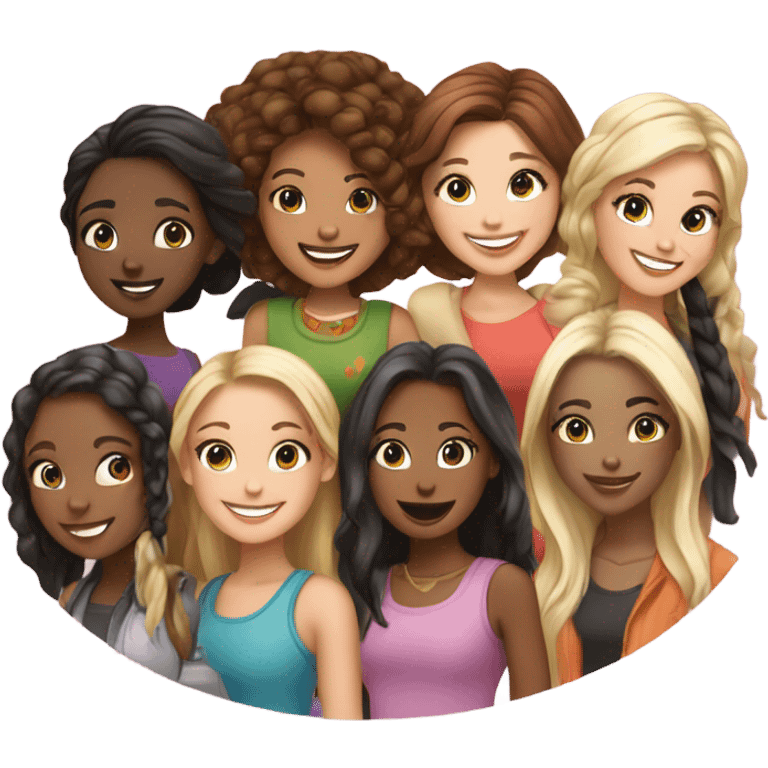 Group of girls emoji