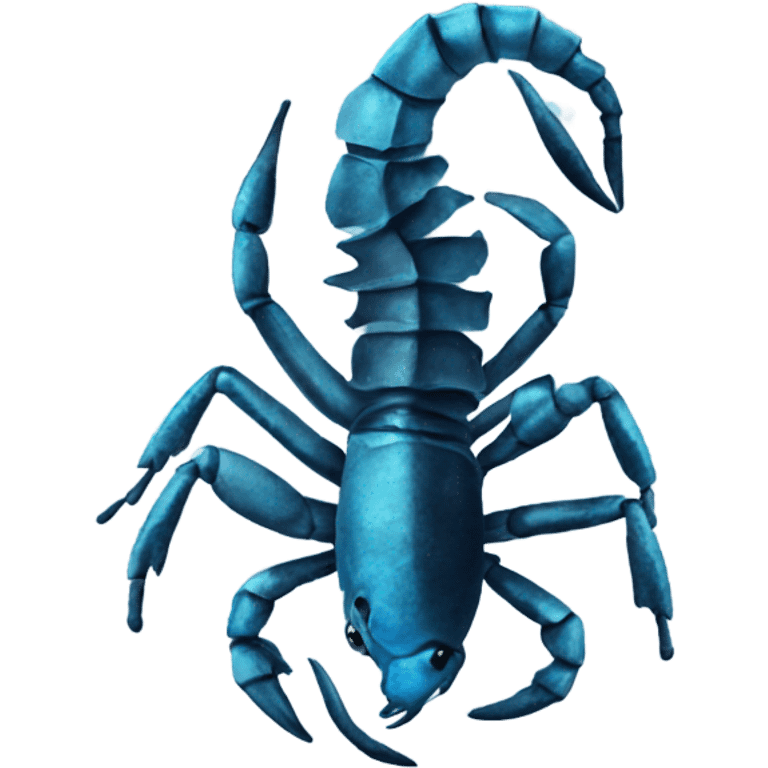 scorpio with blue emoji