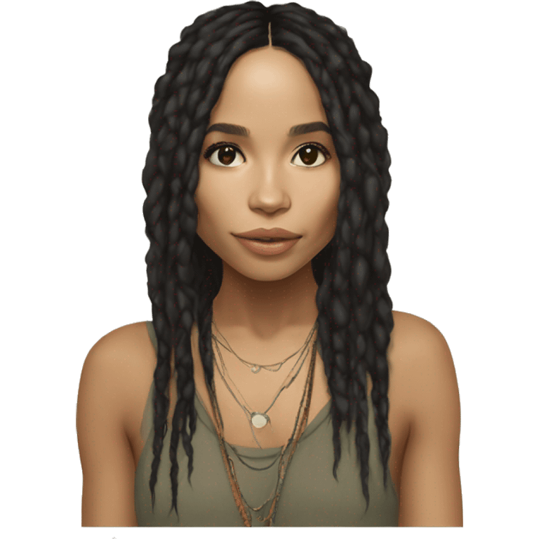 Zoe Kravitz, Portrait, Hippie Clothes emoji