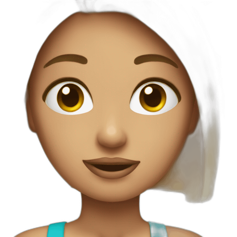 Create an emoji of a girl with a bikini emoji