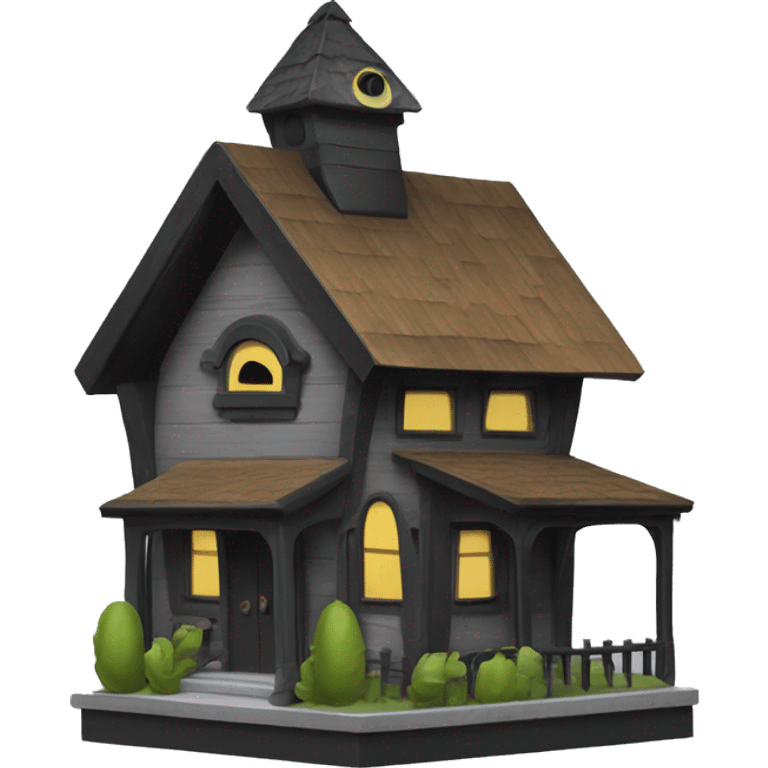 Addams car birdhouse  emoji