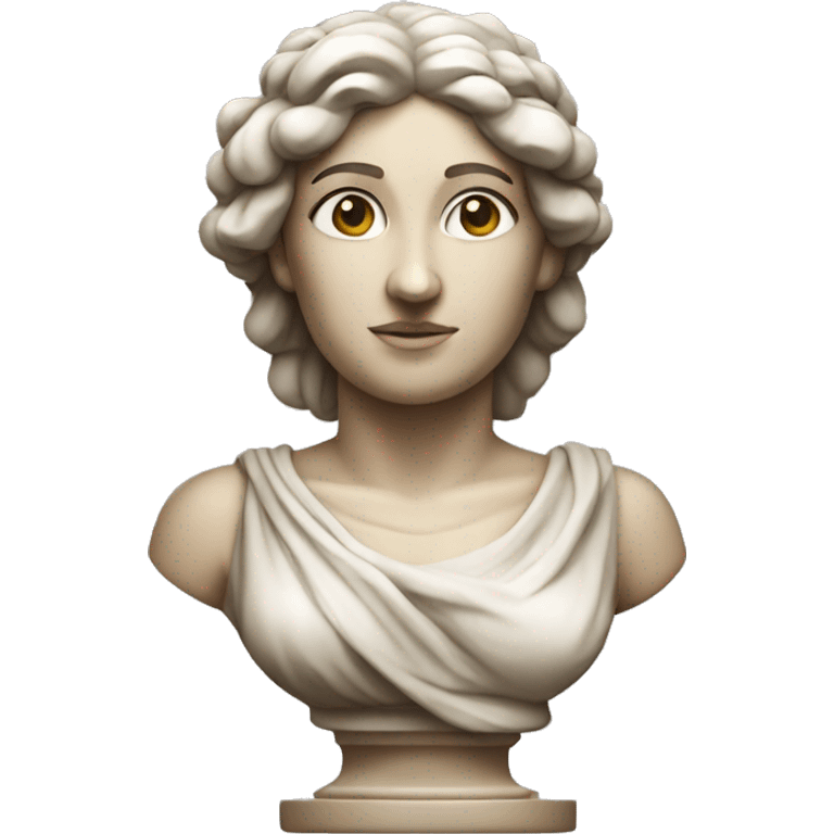 greek statue woman half torso emoji