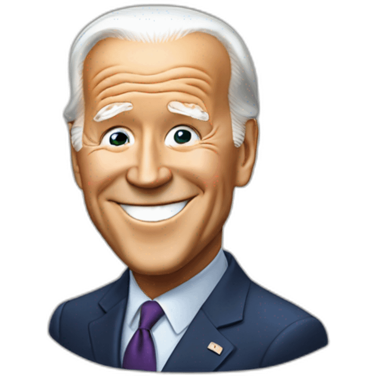 Joe Biden smiling and giving a thumbs up emoji