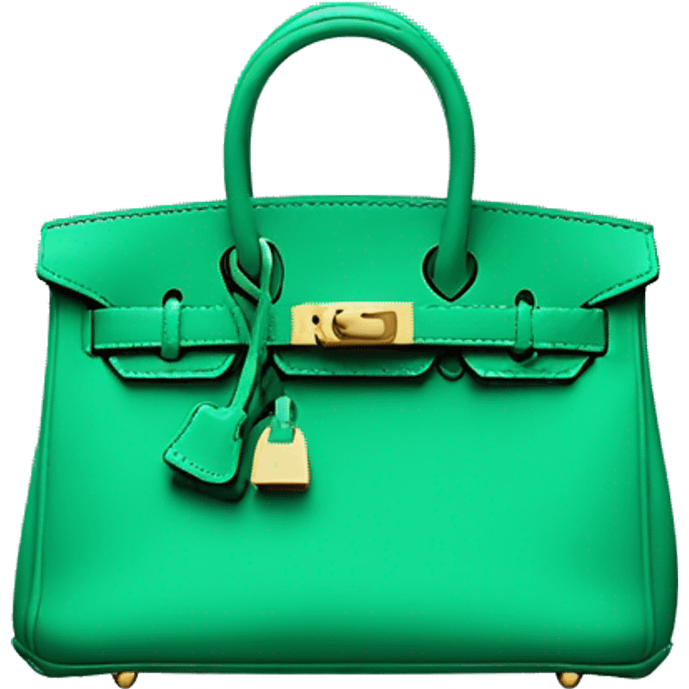  Jade green mini birkin bag emoji