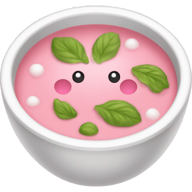 cold pink soup emoji