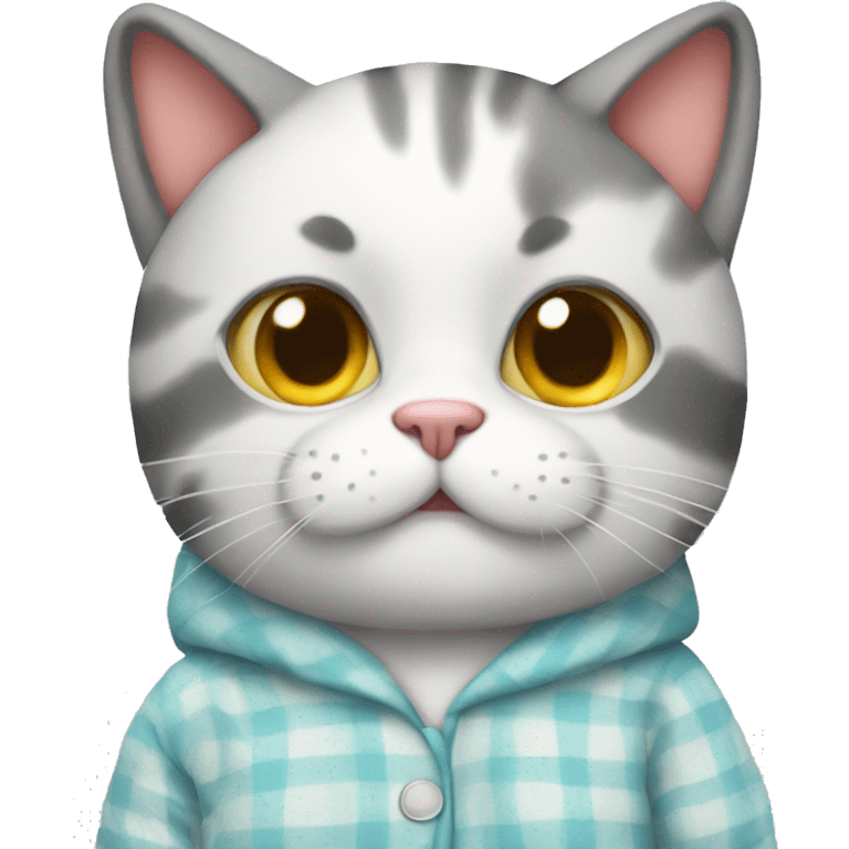 Cat in pajamas emoji