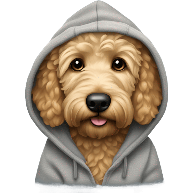 Goldendoodle hoodie emoji