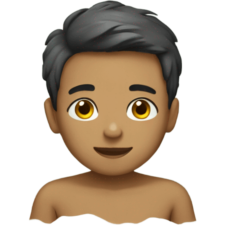 Boy in spa emoji