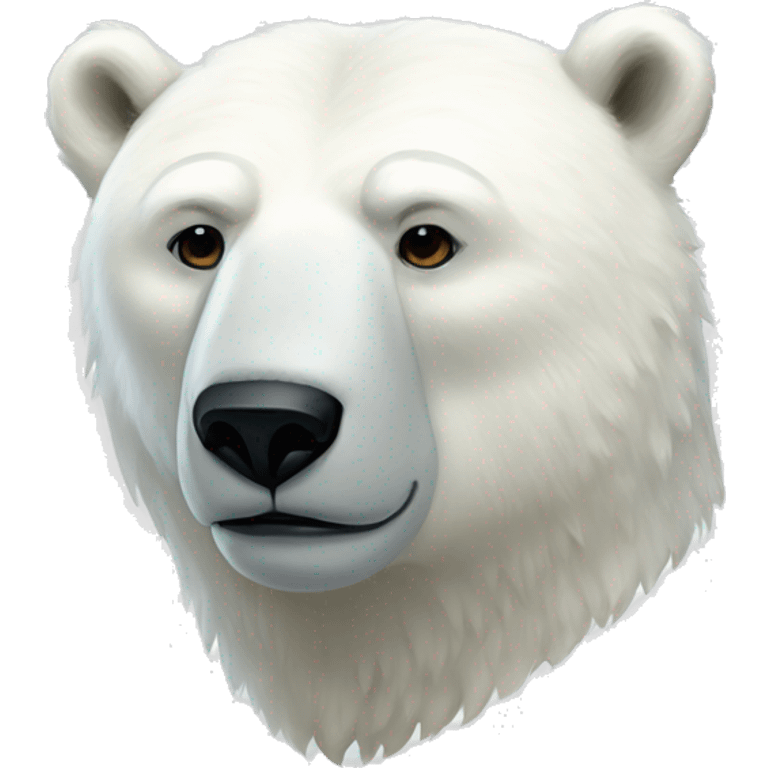 Draw me a very beautiful polar bear emoji