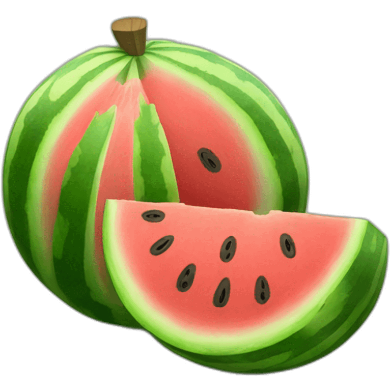 Watermelon wealth emoji